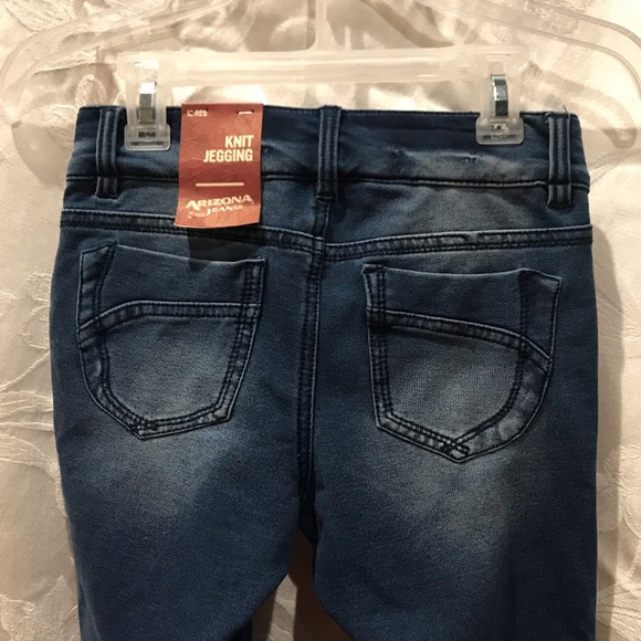 Knit Jegging Blue Jeans. Soft & Comfy. 12 Regular - Picture 3 of 4